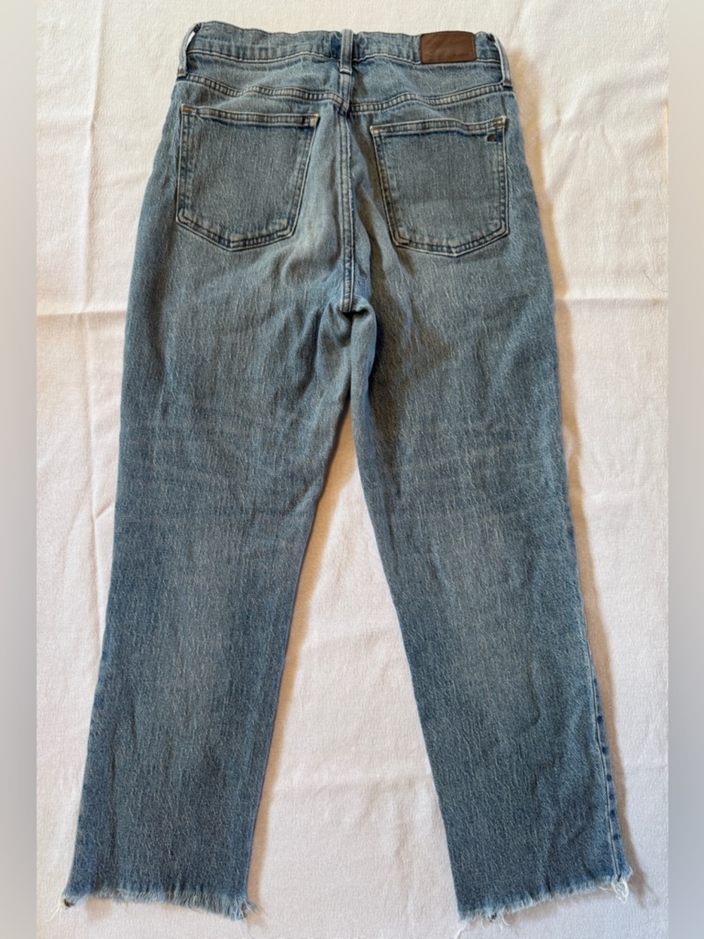 Madewell The Perfect Vintage Crop Jeans Womens 28 Blue High Rise Raw Hem - Picture 2 of 8